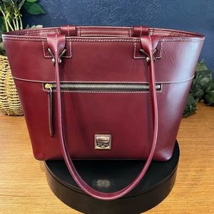 NWT Dooney & Bourke Burgundy Leather Satchel